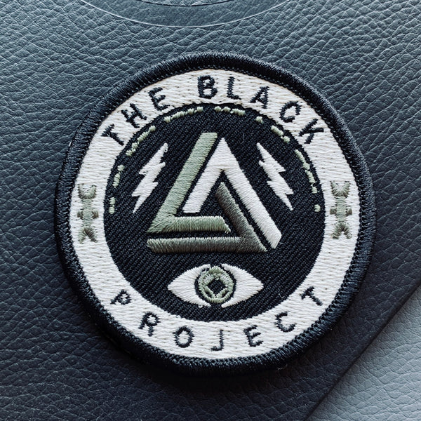 Black Project Embroidered Badge