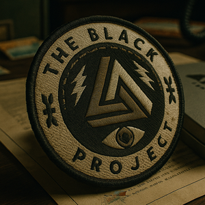 Black Project Embroidered Badge
